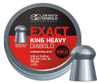 Exact King Heavy MKII Diabolos 6,35 mm JSB® / 150 Stk