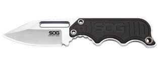 Feststehendes Messer SOG® Instinct - Satin, schwarzer Griff