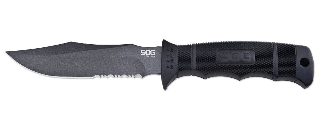 Feststehendes Messer SOG® Seal Pup, Nylon-Scheide - schwarz