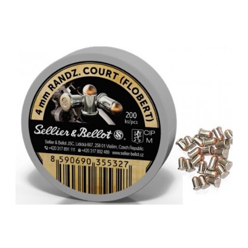 Flobert-Patronen Sellier & Bellot® / 4 mm ME Flobert / 0,5 g - 7,7 grs / 200 Stück