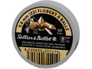 Flobert Patronen Sellier & Bellot® / 5,6 mm (22) Flobert / 1,15 g - 18 grs / 100 Stk