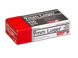 FMJ Aguila® Munition / 9 mm Luger / 7,5 g - 115 grs / 50 Stück
