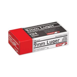 FMJ Aguila® Munition / 9 mm Luger / 8 g - 124 grs / 50 Stk