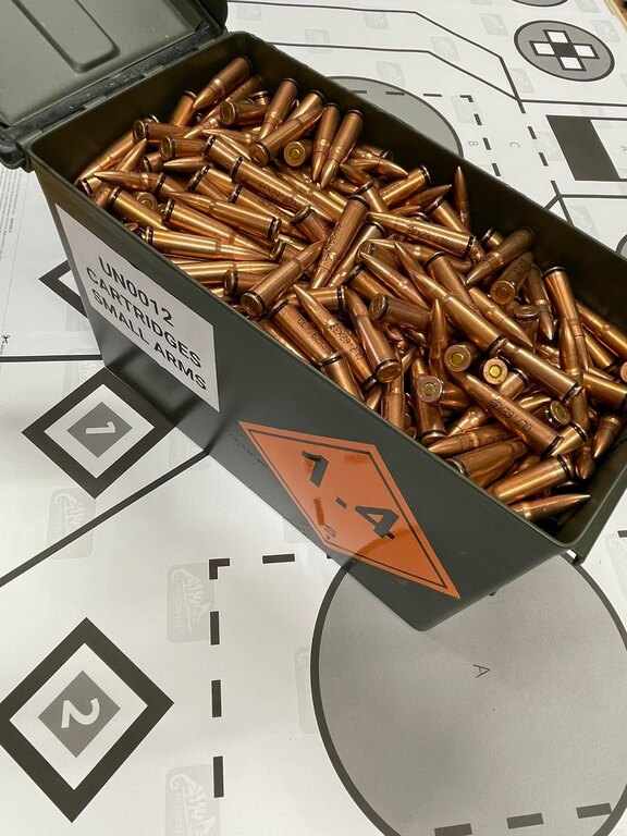 FMJ-Patronen GetLoad® / 7,62 x 39, 900 Stück + Box Ammo NATO