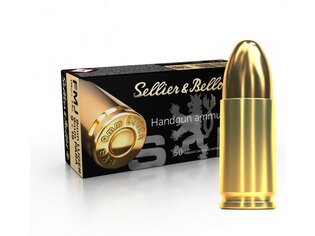 FMJ Sellier & Bellot® Munition / 9 mm Luger / 7,5 g - 115 grs / 50 Stück