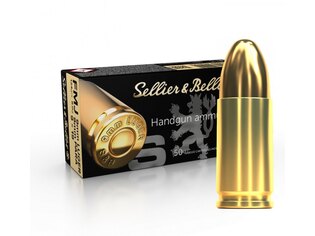 FMJ Sellier & Bellot® Munition / 9 mm Luger / 8 g - 124 grs / 50 Stück