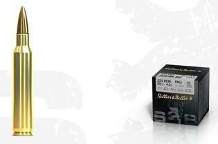 FMJ Sellier & Bellot® Patronen / .223 Rem / 4,5 g - 69 grs / 100 Stück