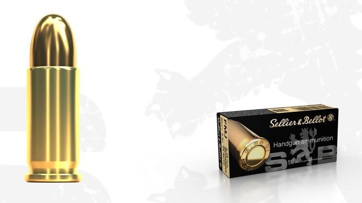 FMJ Sellier & Bellot® Patronen / 6,35 mm Browning / 3,3 g - 50 grs / 50 Stk