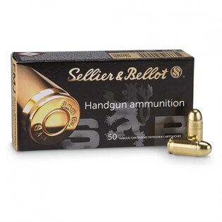 FMJ Sellier&Bellot® Patronen / 9 mm Browning Court / 6 g - 92 grs / 50 Stück