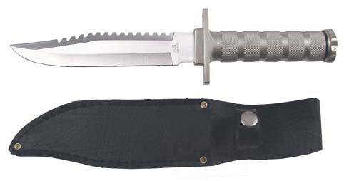 Fox Outdoor® Messer mit Survival-Set im Griff