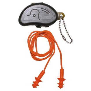 Gehörschutzstöpsel mit Schnur MFH® - orange