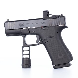 Glock 43X MOS Pistole mit RMSc Shield Leuchtpunktvisier / Kaliber 9x19