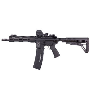 Halbautomatisches Gewehr AR15 10,5" / Kaliber .223 Rem. LDT® + Leuchtpunktvisier LE GEN 2 Falke® / Magazin 60 Schuss Schmeisser®
