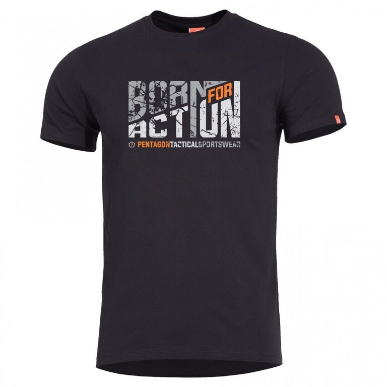 Herren T-Shirt Born For Action Pentagon®