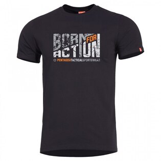 Herren T-Shirt Born For Action Pentagon®