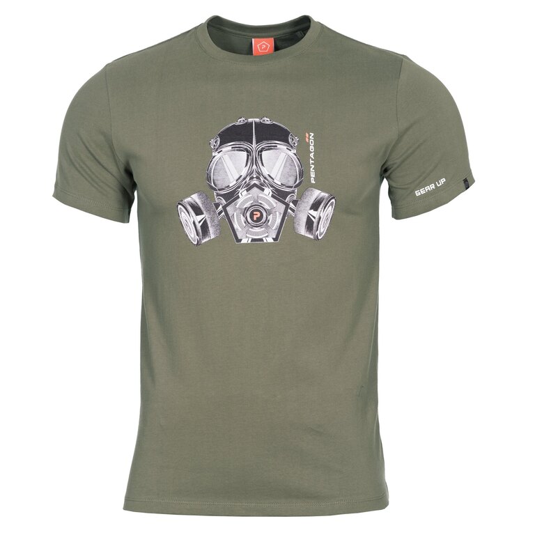 Herren T-Shirt Gas mask Pentagon®