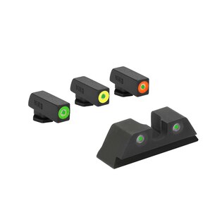 Hyper-Bright™ Pistol Set Meprolight® / grün Korn, grün Kimme