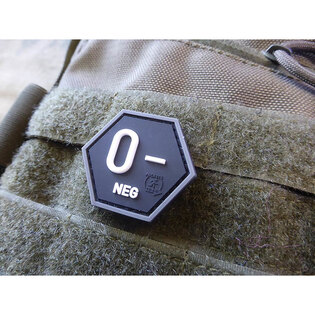 JTG® Blutgruppe 0 negativ / Hexagon
