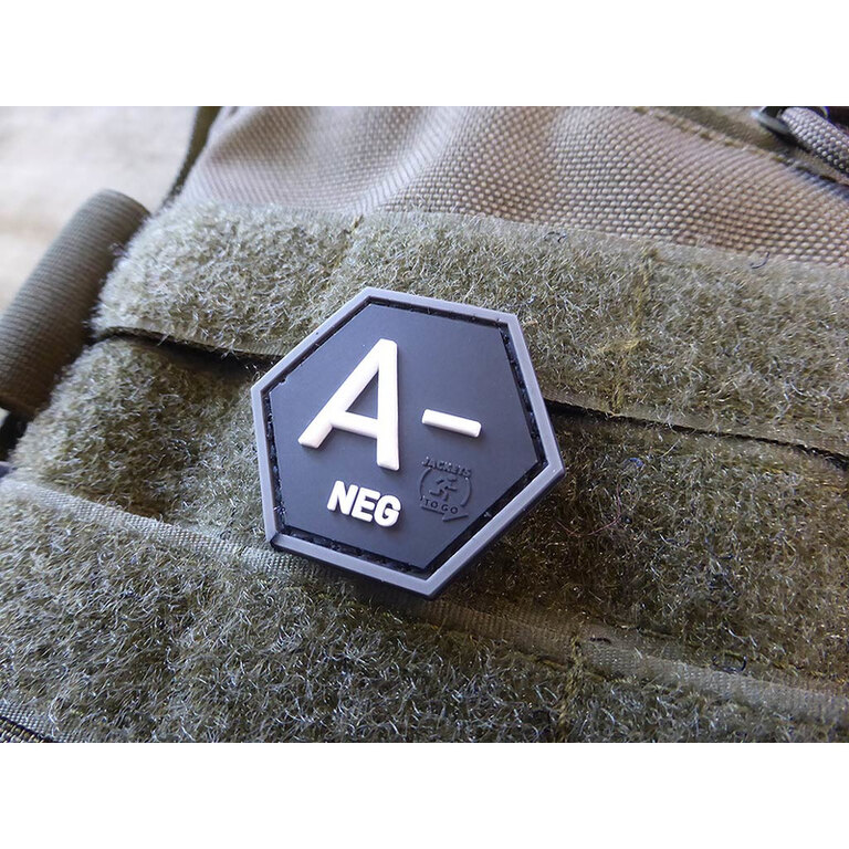 JTG® Blutgruppe A negativ / Hexagon