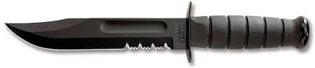 KA-BAR® feststehendes Messer mit Wellenschliff