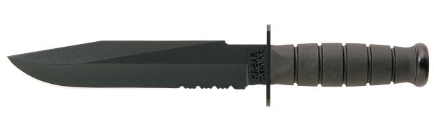 KA-BAR® Fighter mit feststehender Klinge mit kombiniertem Schliff