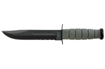 KA-BAR® Fighting-Utility Knife mit fester Klinge, Farbe Foliage Green, mit kombiniertem Schliff