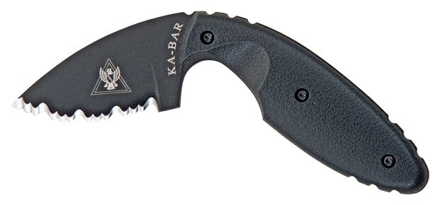 KA-BAR® TDI Law Enforcement Knife mit fester Klinge und Wellenschliff