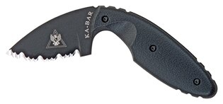 KA-BAR® TDI Law Enforcement Knife mit fester Klinge und Wellenschliff
