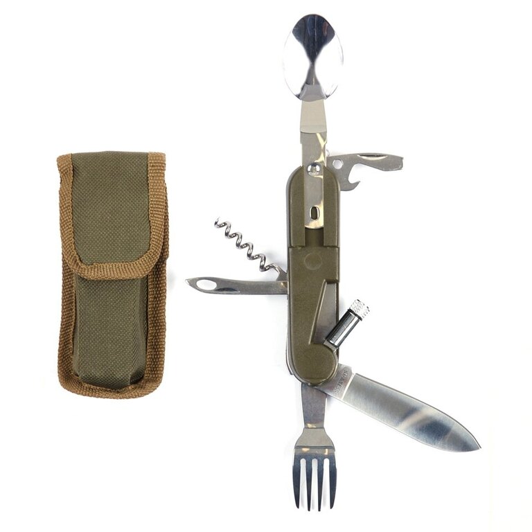Klappmesser, multifunktionales Besteck mit Licht Fosco®