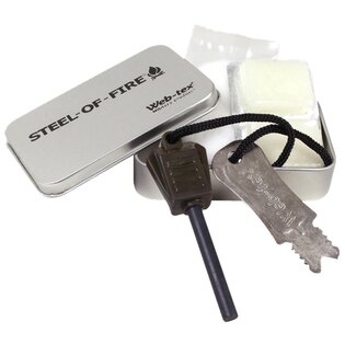 Komplettsatz Steel-of-Fire Web-Tex® - silbern