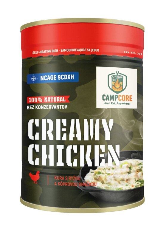 Konserve Creamy Chicken CampCore® / Selbstwärmer