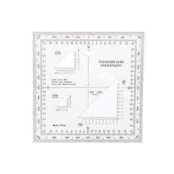 Koordinatenlineal und Winkelmesser Rothco®