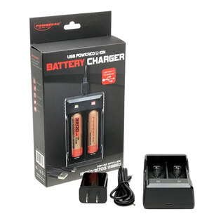 Ladegerät 18650 Dual Charger + Adapter PowerTac®