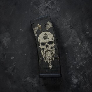 Magazin für AR15, 30 Schuss, Kaliber 5.56×45 NATO Magpul® / Viking Skull