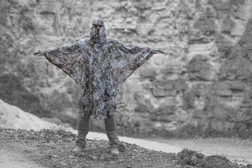 Maskierungsponcho Compact Poncho Ghosthood® IRR