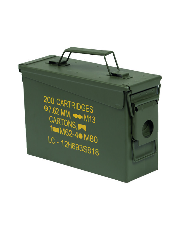 Metall-Munitionskiste US M19A1 CAL.30 Mil-Tec®, mit Aufdruck