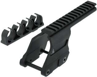 Montage der Optik mit Halterung für 4 Patronen für Remington® 870/870DM UTG®