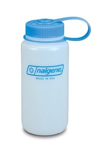 NALGENE® HDPE Feldflasche mit breitem Hals 0,5 l - weiß