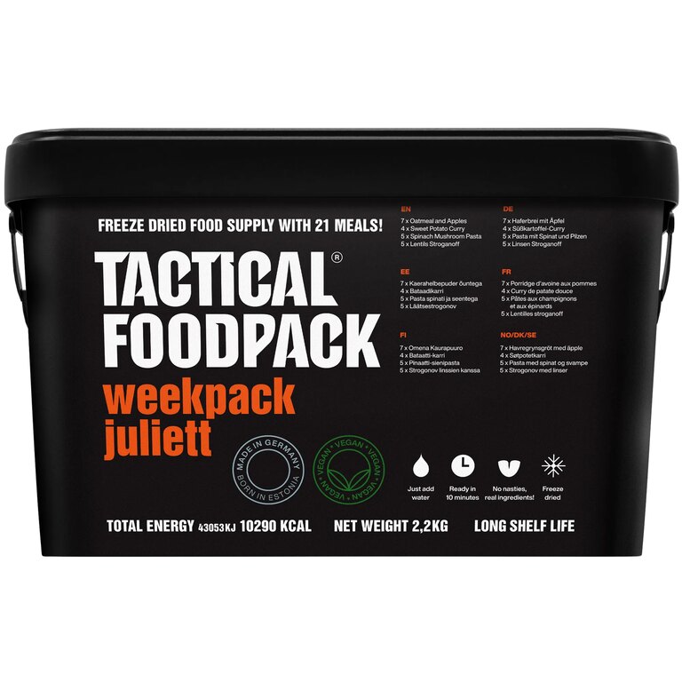 Notfall-Nahrungsmittelpaket Weekpack Juliett Tactical Foodpack®