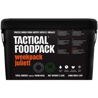 Notfall-Nahrungsmittelpaket Weekpack Juliett Tactical Foodpack®