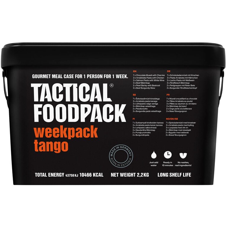 Notfallverpackung für Lebensmittel Weekpack Tango Tactical Foodpack®