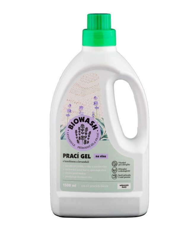 Ökologisches Waschgel für Wolle BioWash® / Lavendel und Lanolin
