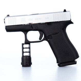 Pistole Glock 43X Silver Slide / Kaliber 9×19