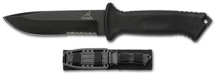 Prodigy GERBER® Messer mit Wellenschliff - schwarz
