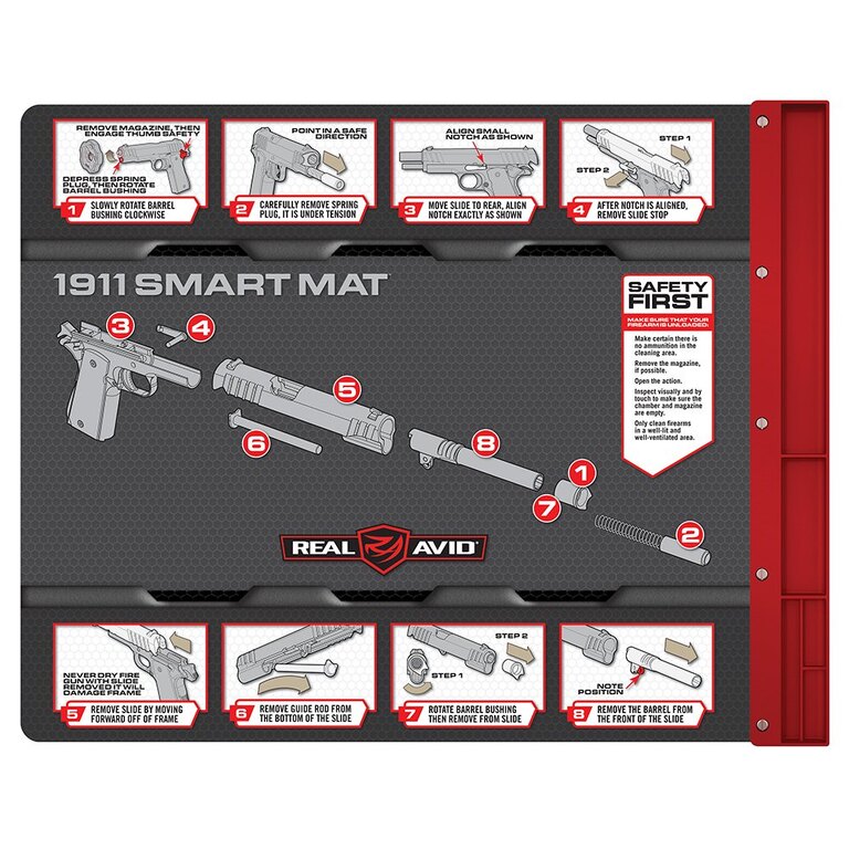 Reinigungsmatte mit Anleitung für die Reinigung 1911 Real Avid®