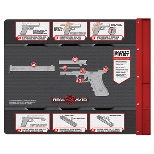 Reinigungsmatte mit Anleitung für Glock Real Avid®