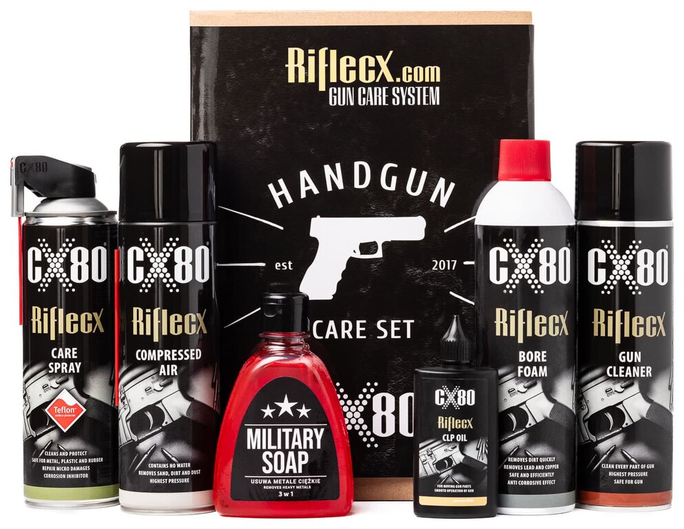 Reinigungsset HANDGUN für Pistolen und Revolver Riflecx®