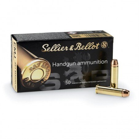 Revolverpatronen FMJ Sellier & Bellot® / 357 Magnum / 10,25 g - 158 grs / 50 Stück