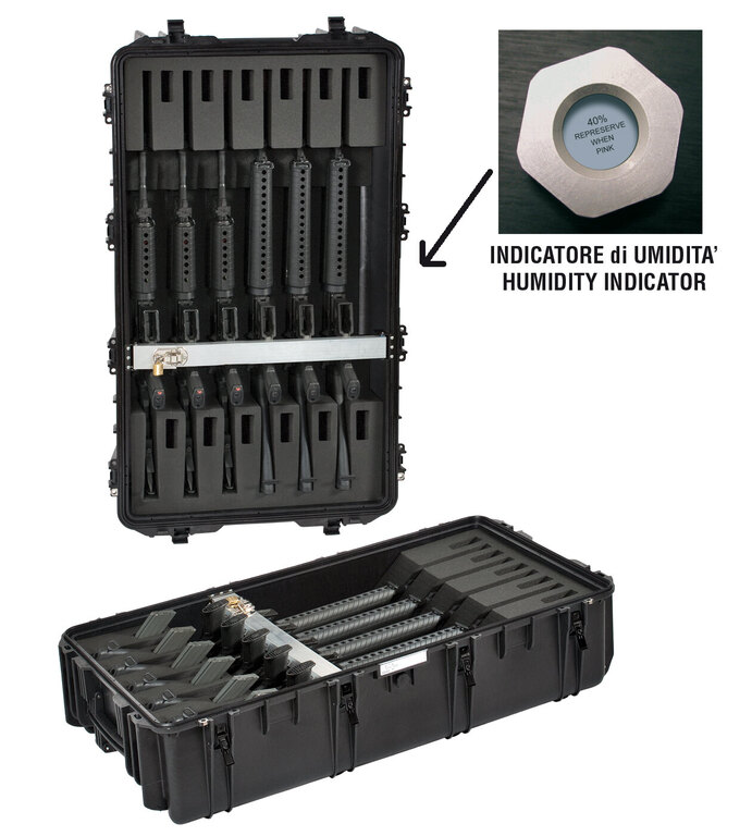 Robuster wasserdichter Koffer für 12 Gewehre 10840 Explorer Cases® / mit Schaumstoff