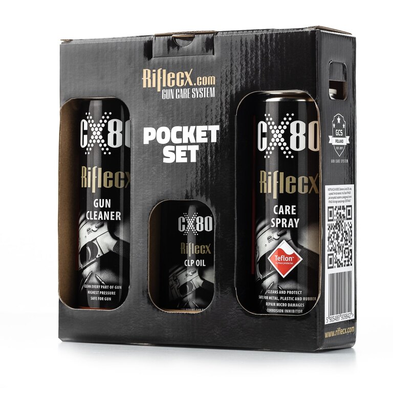 Satz für Reinigung von Kurzwaffen POCKET Riflecx®